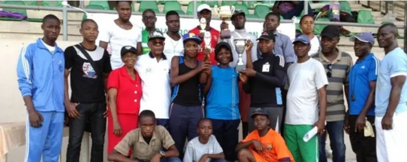 Members of Nigeria’s archery community at a training camp