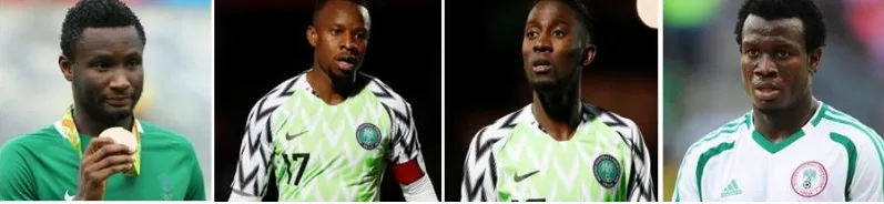 Portraits of Super Eagles players