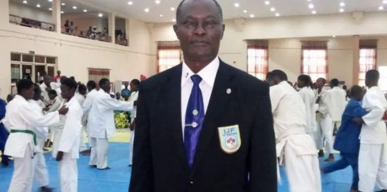 A Nigerian judo official at a national championship