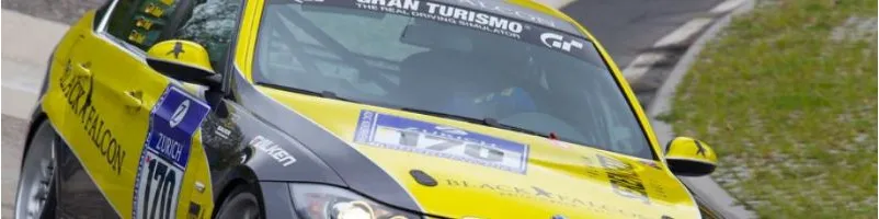 A GT race car on track