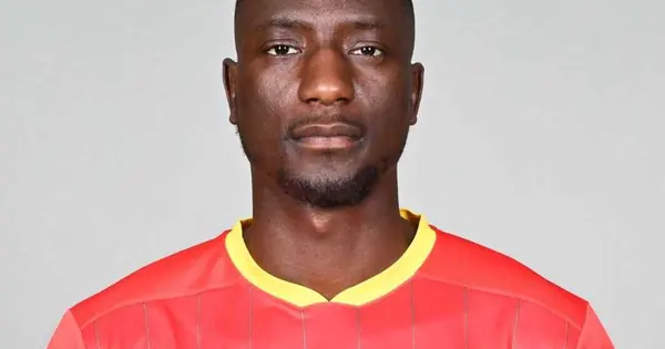 Serhou Guirassy in a Guinea national team shirt
