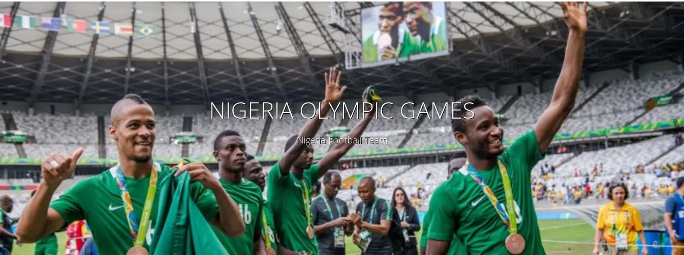 Nigeria’s footballers celebrating their Olympic bronze in Rio 2016