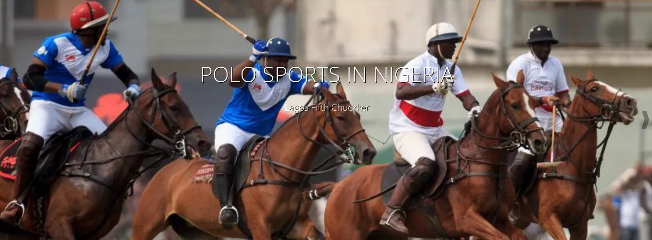 Polo players racing for the ball at a Nigerian tournament